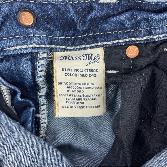 Miss Me Jean Women’s 14 (27x30.5) Low Rise Skinny Embellished Cross - Picture 7 of 12